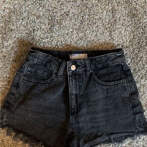 Black Denim Shorts